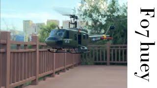 YuXiang F07 Huey Helicopter Real-Life Footage