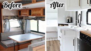 TINY HOME RV CAMPER REMODEL MAKEOVER DIY HOW TO 2021 TINY HOUSE TOUR