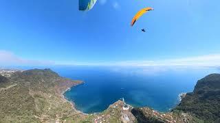 Paragliding at Madeira, Pico do Areeiro - Porto da Cruz