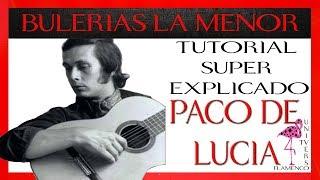 COMO TOCAR BULERIAS EN LA MENOR FALSETA *PACO DE LUCIA* TUTORIAL (EXPICADO MUY LENTO)