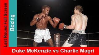 Duke McKenzie vs Charlie Magri, Widescreen Last Round & Technical Knockout, 1986 Boxing Title Match