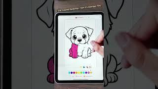 Why Is This Dog Pink? Because Coloring It Healed Me.#dog#ColoringApp #RelaxingApp #ArtTherapy