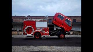 1998 Mitsubishi Fuso Canter 4WD Fire Truck - Tilt Cab Operation