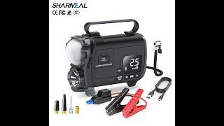 Car jump starter electric air compressor pump 2 in 1 portable vehicle jump starter tire inflator