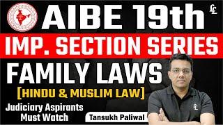 AIBE 19th Important Section Series | Family Laws