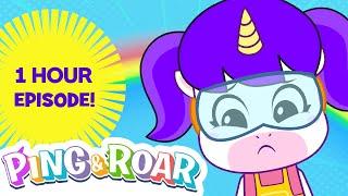 Dinosaur Cartoon for Kids | 1 HOUR Mashup | Ping & Roar | 03