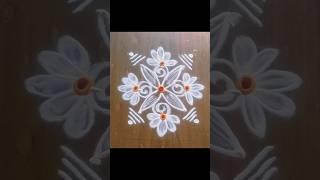 3*3 simple dot muggu  easy and beautiful rangoli #shortvideo #viralvideo #trending