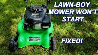 Free Lawn Boy mower won't start