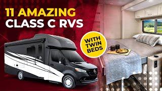 11 Amazing Class C RVs WITH Twin Beds ️️