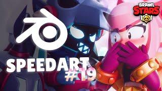 SPEEDART #19 - Melodie, Draco and Lawrie | Brawl Stars Blender