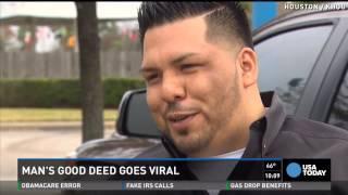 See why this man's good deed has gone viral