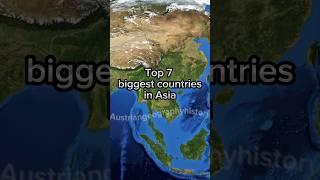 Top 7 biggest countries in Asia #shorts #asia