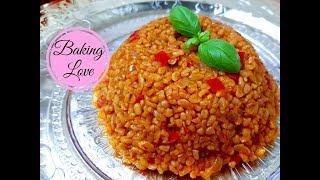 Saftiger Bulgur-Reis I Bulgur Pilavi I Klassische Art I vegan