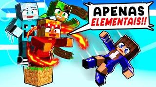 MIIKA em 1 BLOCO com ELEMENTAIS no Minecraft ◂Miika▸