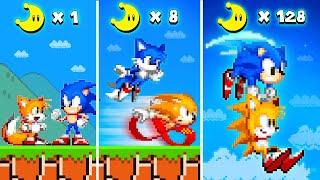 Super Mario Bros. But Every Moon Makes Sonic and Tails Switch Places