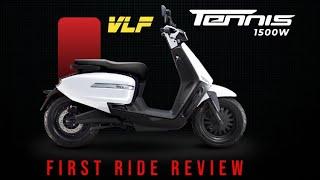 VLF Tennis New Electric Scooter in India | 130 km Range | Rs. 129,999/-