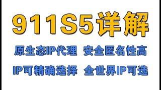 一个911S5软件，解决你所有原生态IP代理问题，功能强大到你无法想象