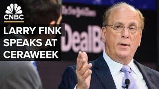 BlackRock CEO and Chairman Larry Fink speaks at CERAWeek in Houston, Texas  — 3/7/2025