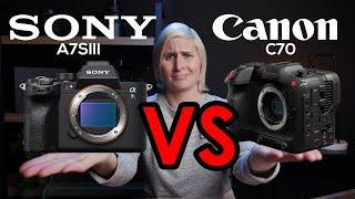 Canon C70 vs Sony A7SIII