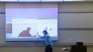 Math Professor Fixes Projector Screen (April Fools Prank)