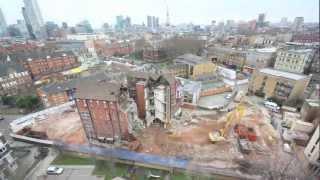 Mildmay Mission Hospital Demolition Timelapse