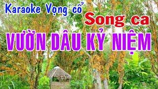 Karaoke cọng cổ VƯỜN DÂU KỶ NIỆM - SONG CA [T/g Tiến Nam]