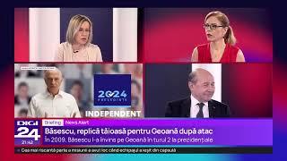 Briefing. Schimb de replici neelegante între Mircea Geoană și Traian Băsescu