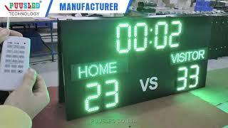 PUUSLED popular products LED football scoreboard with RF remote control for outdoor sports game!