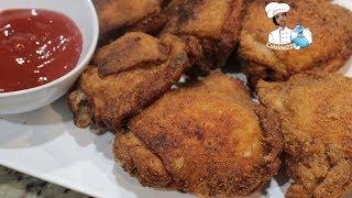 No Buttermilk Skillet-Fried Chicken || Poulet frit à l'américaine