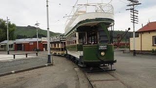 Tramway Historical Society - Ferrymead - Christchurch, New Zealand. Double decker 26 + DD trailer 10