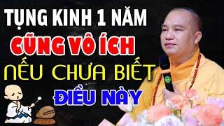 Tụng Kinh 1 Năm Cũng Vô Ích Nếu Chưa Biết Điều Quan Trọng Này | Thầy Thích Đạo Thịnh