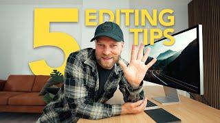 5 EASY YouTube Editing Tips To Make BETTER VIDEOS!