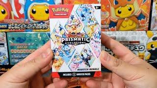 New Prismatic Evolutions Booster Bundle Review & Giveaway