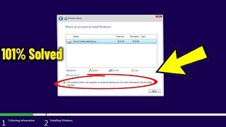 How To Fix We couldn't create a new partition or locate an existing one While install Any Windows 