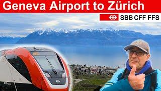 Geneva Airport to Zürich with SBB InterCity