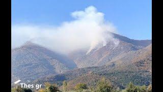 Φωτιά στο Παγγαίο- Καίει για τρίτη μέρα