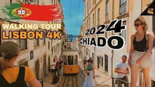 LISBON 4K Walking Tour (2024) .. Portugal Walking tour in 2024..