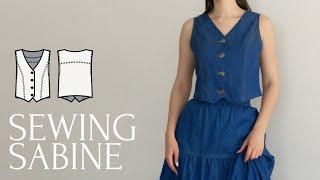 Easy Women's Vest Sewing Tutorial - DIY Waistcoat + Sewing Pattern