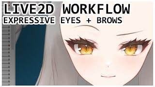 [ LIVE2D WORKFLOW ] Expressive Eyes + Brows