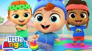 Head, Shoulders, Knees, and Toes | Fun Action Song for Preschoolers | Rhymes Eleven@LittleAngel