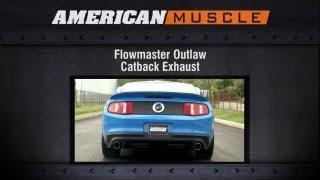 201-2012 Mustang Flowmaster Exhaust Sound Clip Outlaw Catback Stainless Steel (GT, GT500) Review