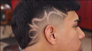 HAIRCUT DESIGN | freestyle design on Mohawk