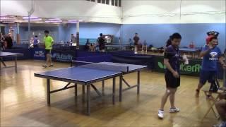 Mehran Wrecks Calvin Feng in table tennis. (match point)