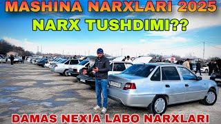 Nexia narxlari 2025.Damas narxlari 2025.Labo narxlari 2025.Samarqand Mashina Bozori 2025