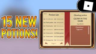 HOW TO MAKE ALL OF THE 15 NEW POTIONS IN WACKY WIZARDS! | ROBLOX