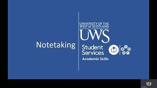 Notetaking: UWS Academic Skills 2021-22