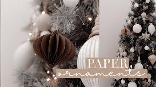 DIY Paper Honeycomb Christmas Ornament | Cricut Tutorial