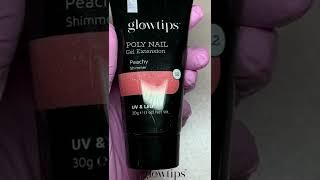 GLOWTIPS NEW POLY NAIL GEL SWATCHES  #shorts #Glowtipsnails