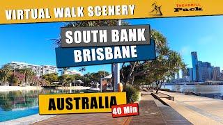 Virtual Walk South Bank Brisbane 40 minutes | No Music | Treadmill Pack