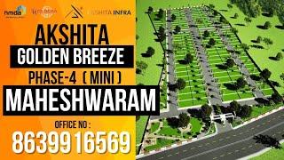 AKSHITA INFRA PROJECTS PHASE-4 (EXTENSION) at MAHESHWARAM NEAR TUKKUGUDA EXIT NO-14 FUTURE AI CITY